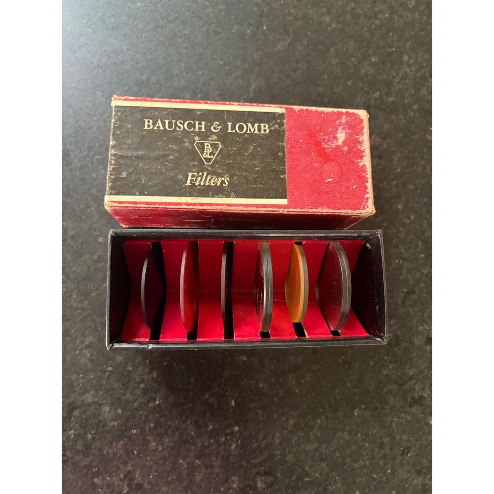 vintage Bausch & Lomb filter set of 6